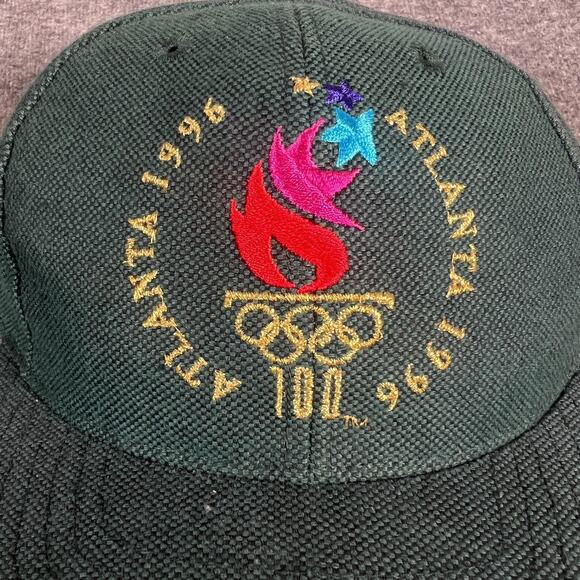 Vintage Atlanta 1996 Olympics Hat Cap Snap Back Mens OSFM Embroidered - Picture 3 of 11